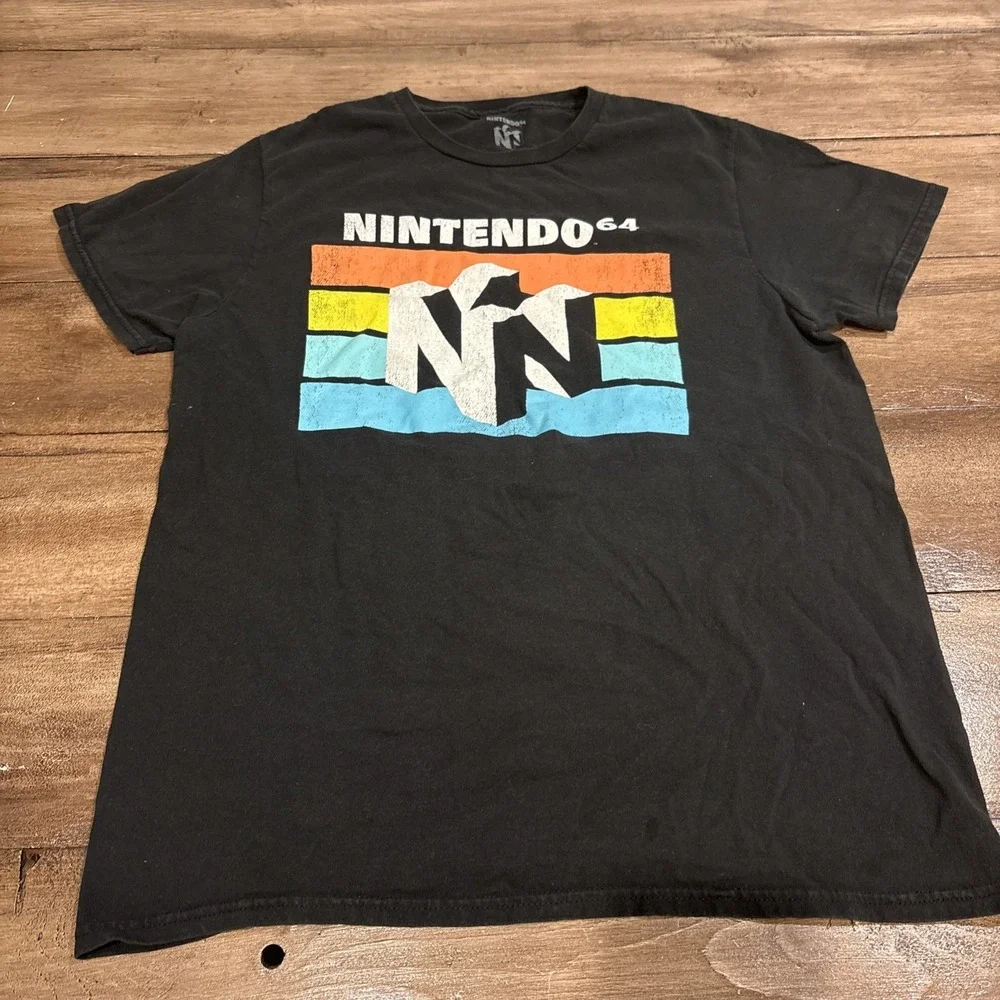 Nintendo 64 Black Short Sleeve T Shirt Medium